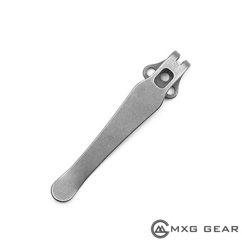 mxg gear clip Custom Made Titanium Deep Carry Pocket Clip Made For Benchmade Knives – MXG Gear